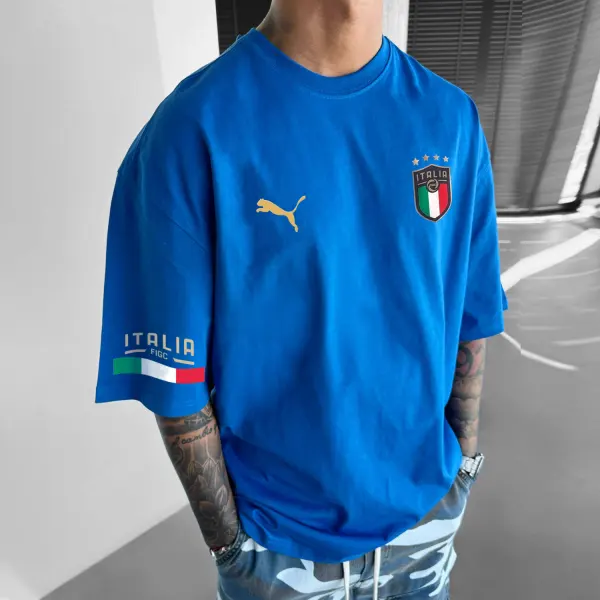 Oversized Italian FC Tee - Cotosen.com