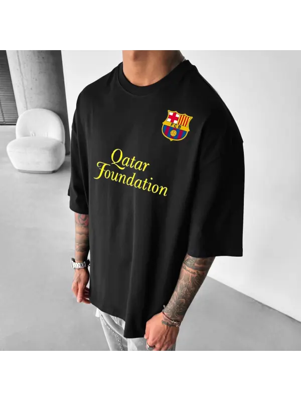 Oversized Barcelona Men's Tee - Ootdmw.com 