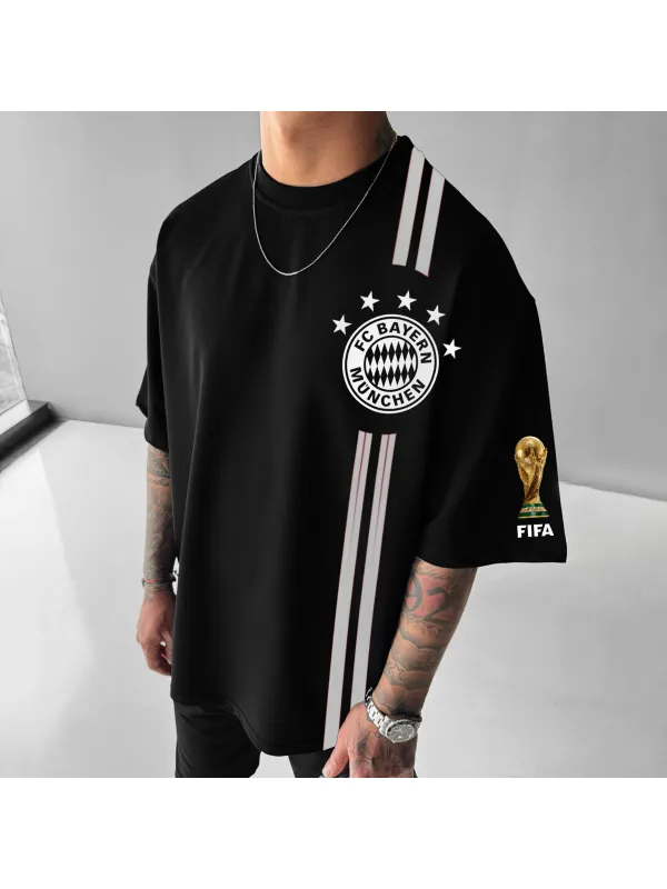 Football Print Jersey Tee - Ootdmw.com 