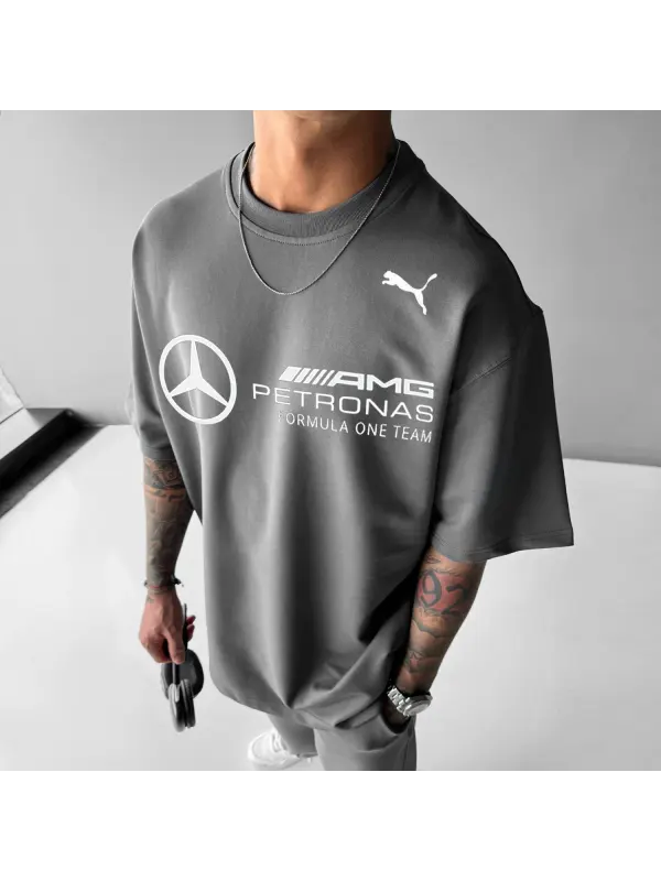 Oversized Casual Racing Tee - Anrider.com 