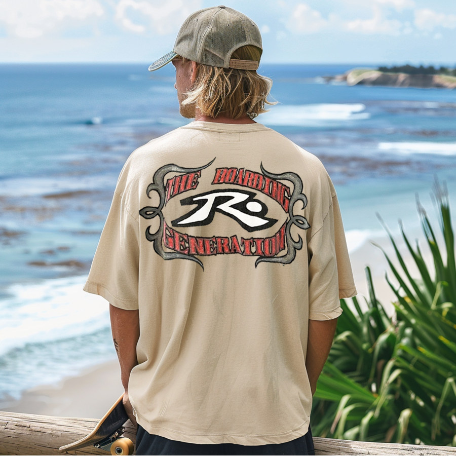 

Unisex Vintage Rusty Surf Printed T-shirt