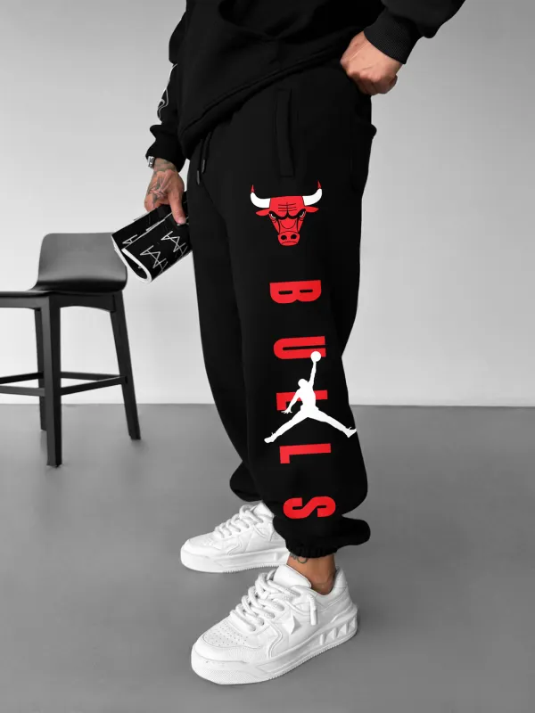 Men's Jordan Chicago Basketball Street Style Print Sweatpants - Pragmaace.com 