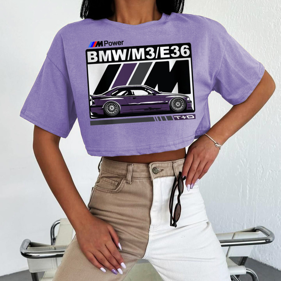 

Casual Loose Racing Printed T-shirt