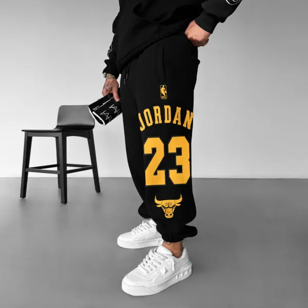 Men's Street Style Basketball Print Sweatpants - Nicheten.com 