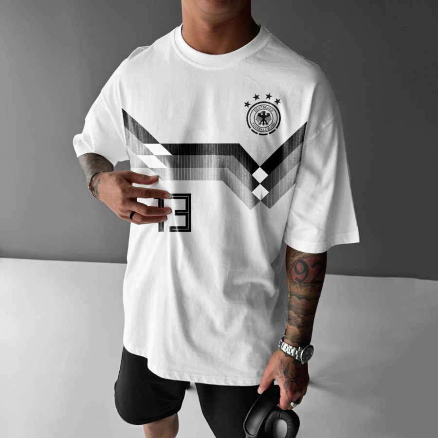 

Men's Casual Printed Oversized T-shirt