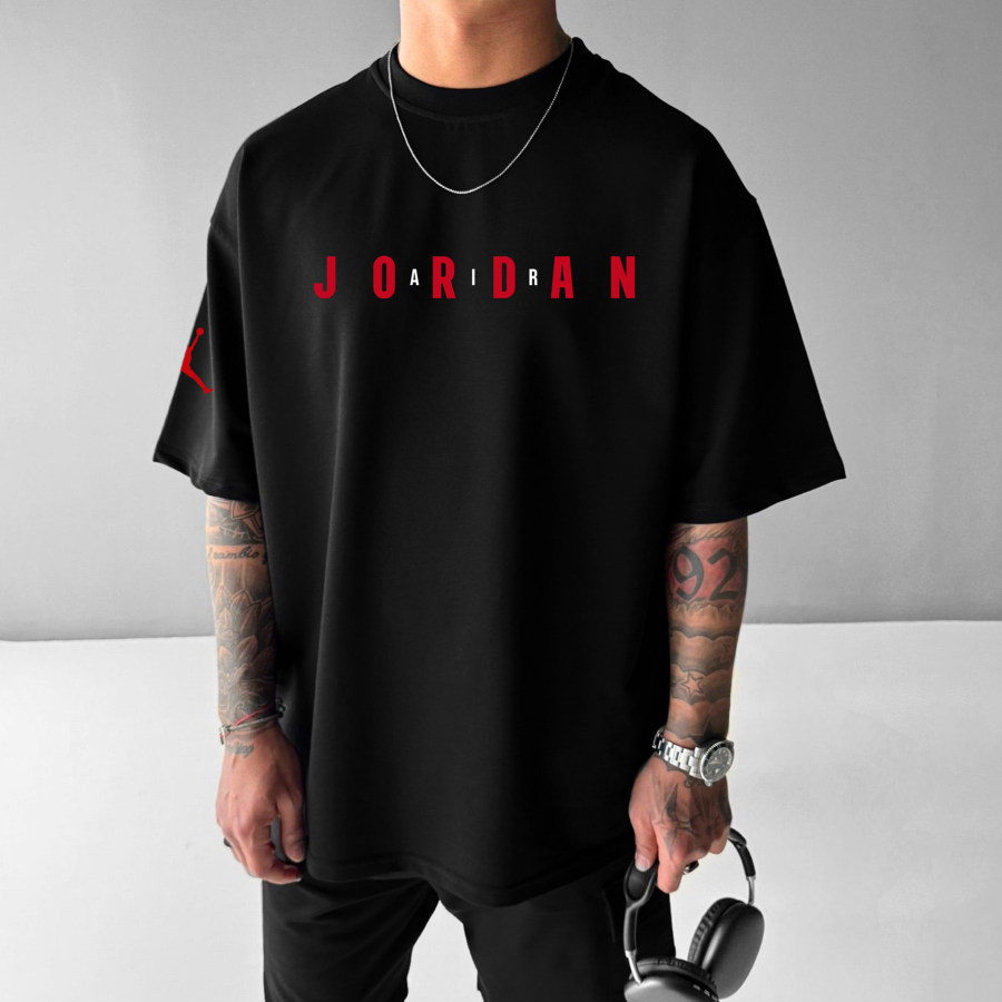 

Oversized Street Style Basketball Print Tee