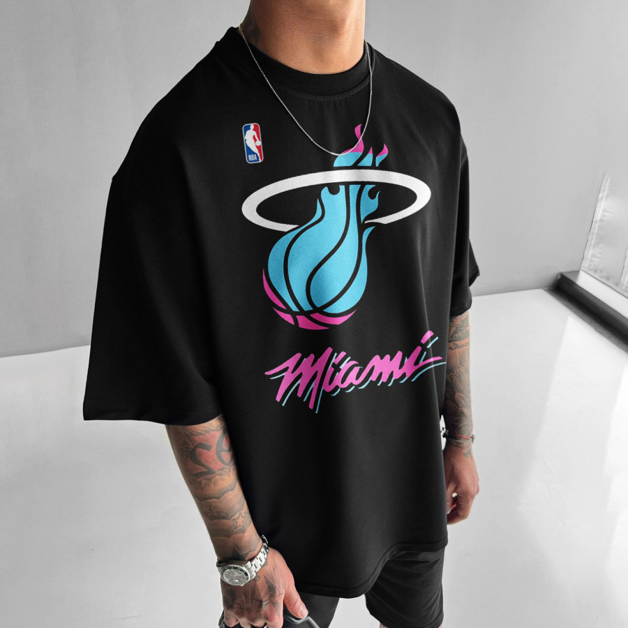 

Unisex Casual Basketball Print T-Shirt