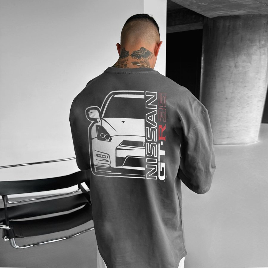

Racing Print Oversized Men's T-Shirt