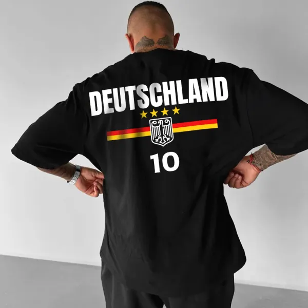 Unisex Oversized Football EM 2024 Printed T-Shirt - Wayrates.com 