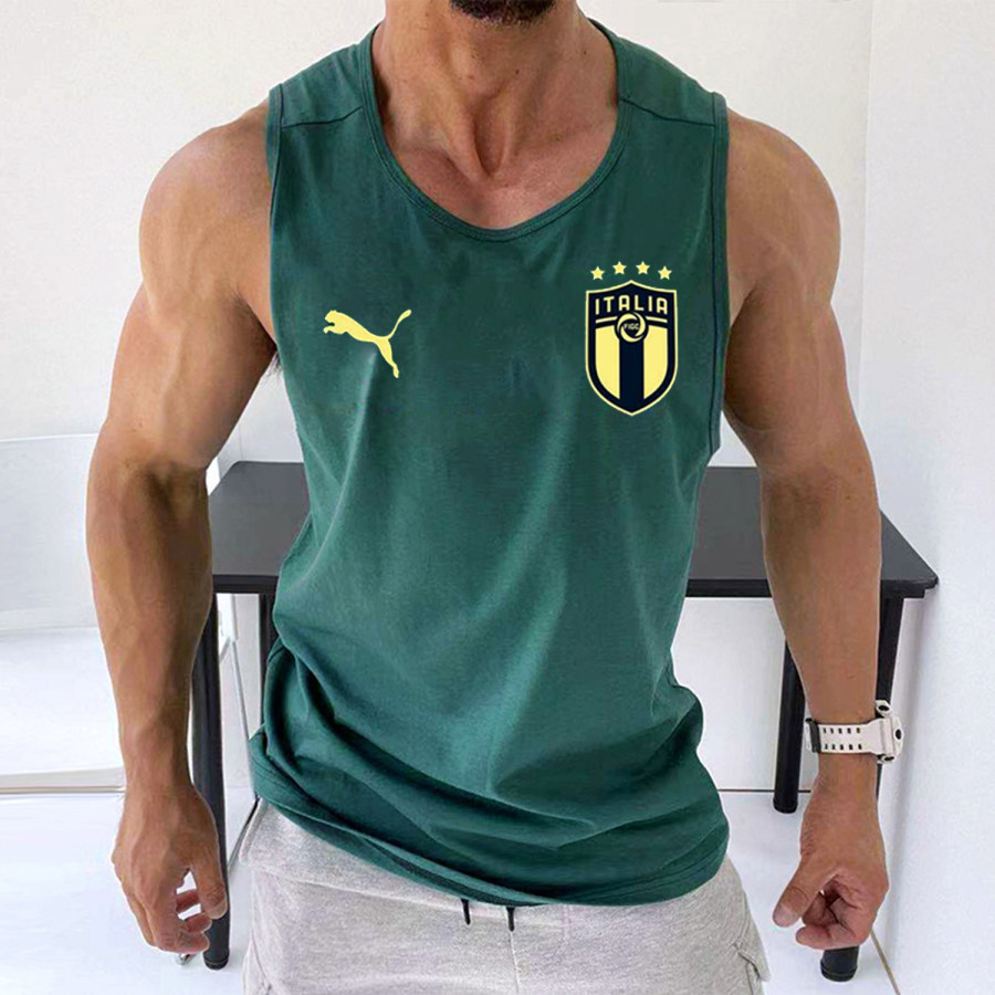 

Simple Football Printed Fitness Vest