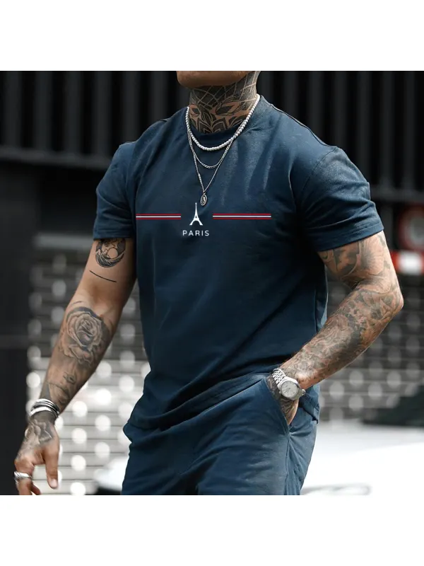Men's Urban Printed Tight T-shirt - Aptkoi.com 