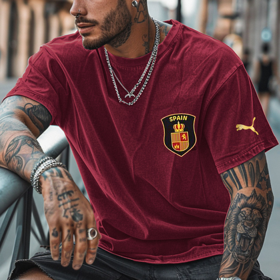 

Unisex Vintage Spain Team National T-shirt