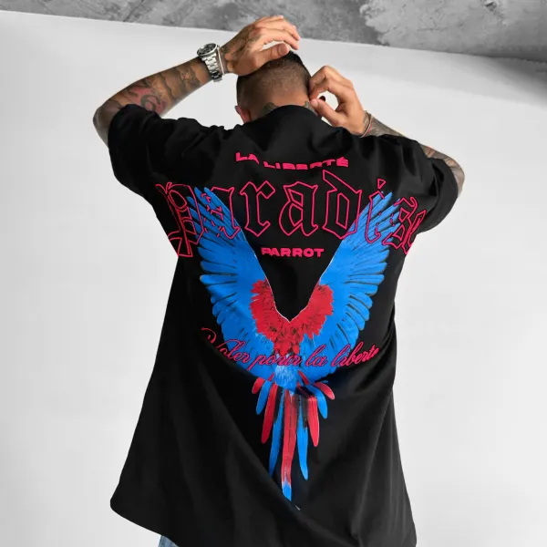 Oversize La Liberté Paradise T-shirt - Dozenlive.com 