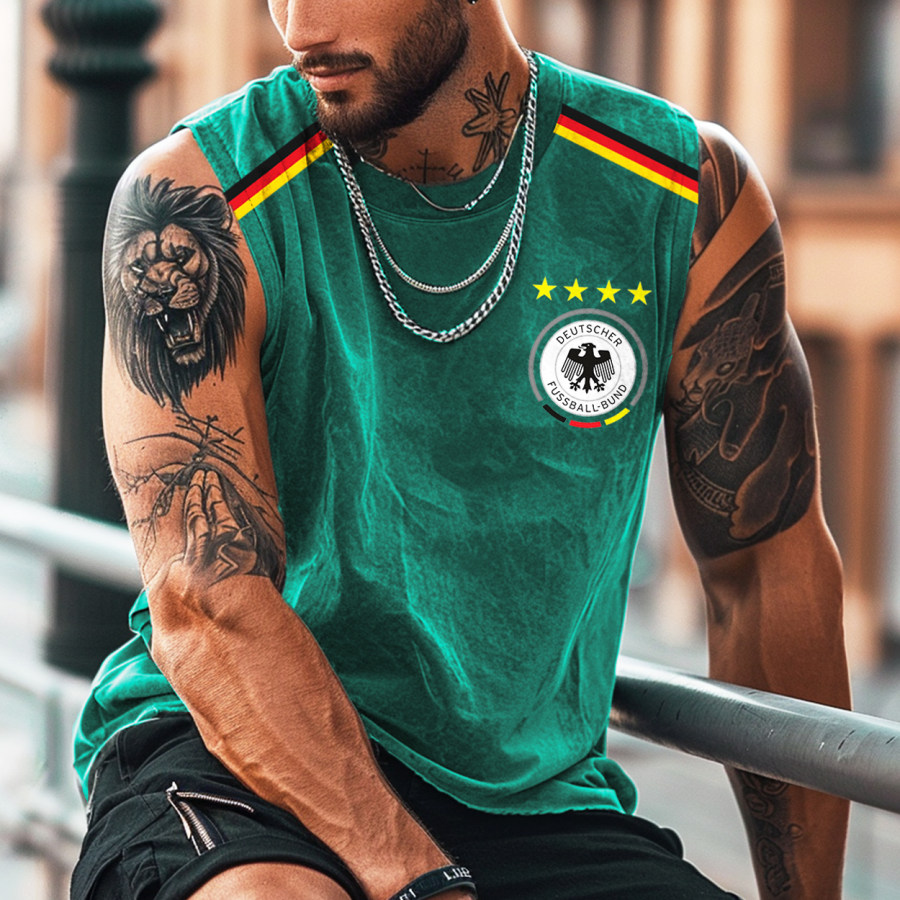 

Unisex Vintage German National Team Sleeveless Tank Top