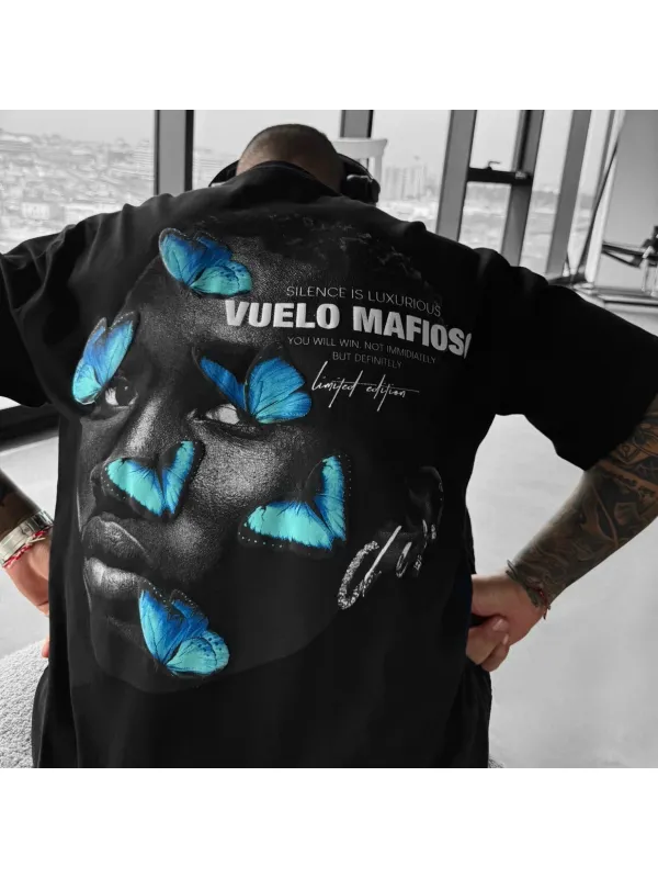 Oversize Vuelo Mafioso T-shirt - Ootdmw.com 