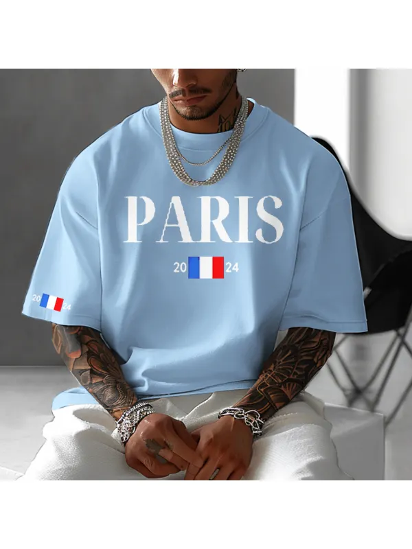 Unisex Paris France 2024 National Logo Basic T-shirt - Ootdmw.com 