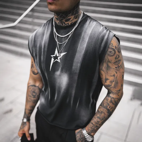 Unisex Cropped Casual Sleeveless Tee - Dozenlive.com 