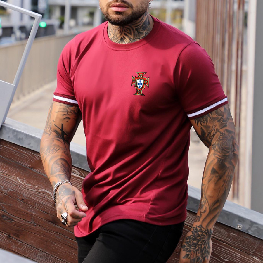 

Men's Casual Portugal National Football Team T-shirt