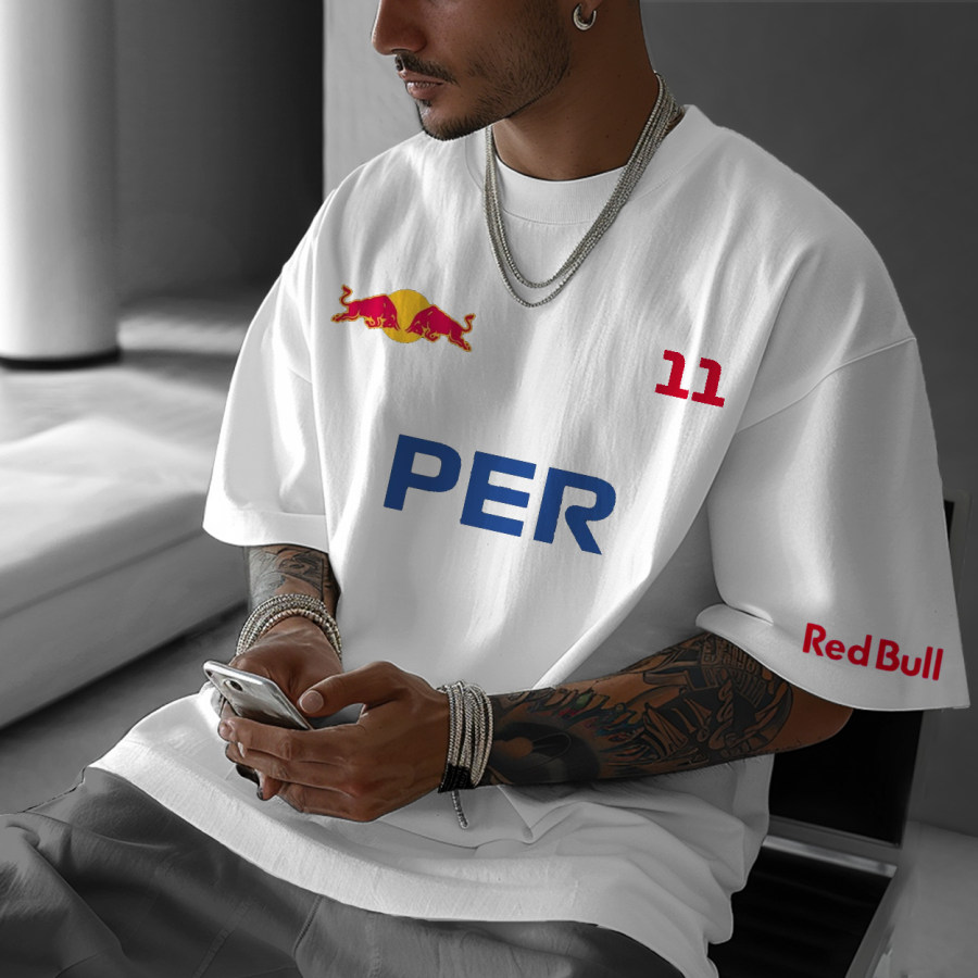 

Men's Oversized Sergio Perez Racing Team T-Shirt