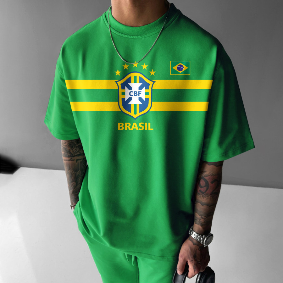 

Unisex Casual Brazil National Football Team T-shirt