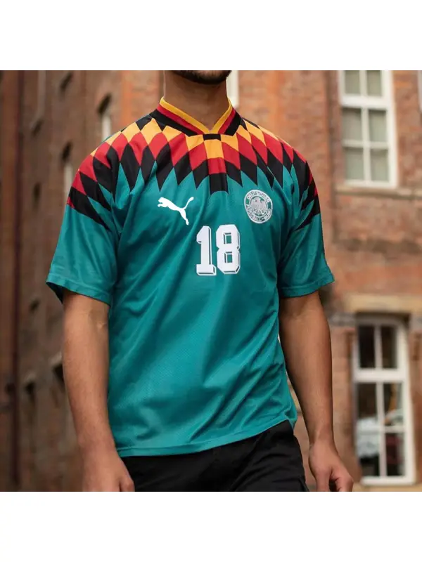 Men's Football Germany Print Short Sleeve Jersey T-Shirt - Timetomy.com 