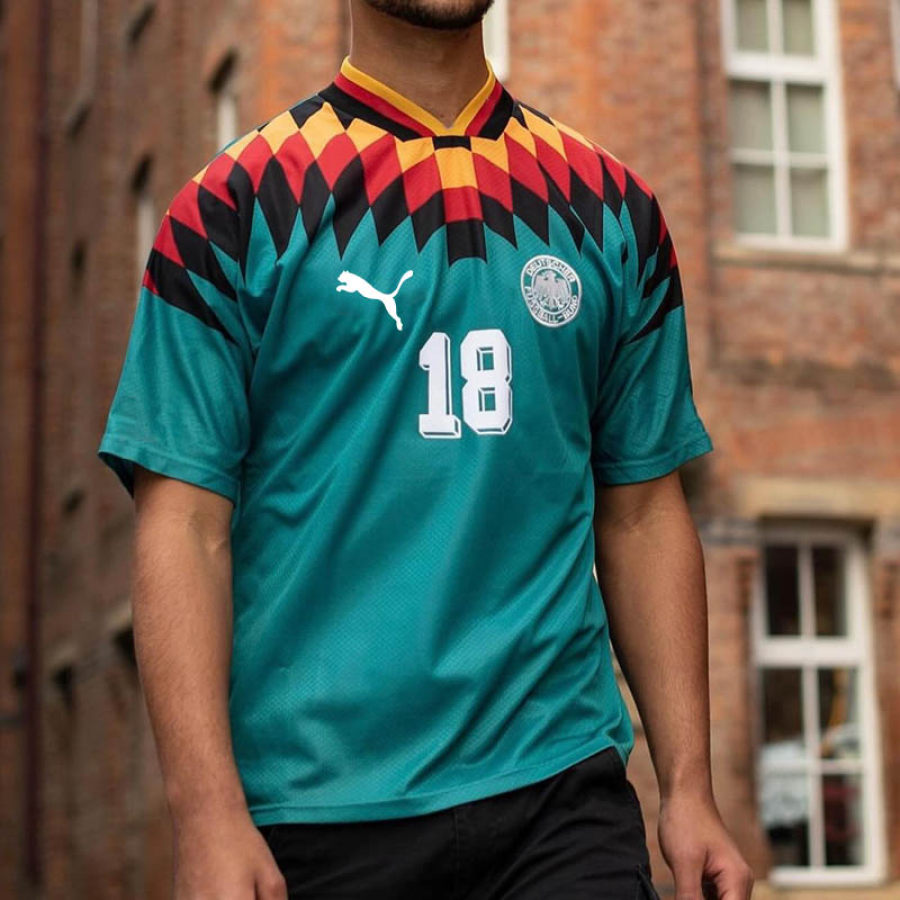 

Men's Football Germany Print Short Sleeve Jersey T-Shirt
