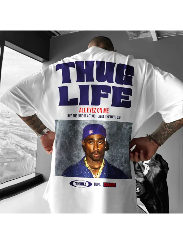 Oversize Thug Life T-Shirt - Anrider.com 