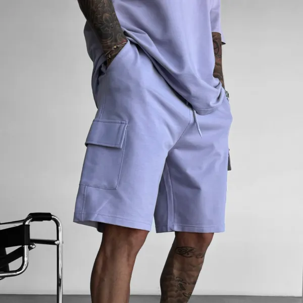Unisex Casual Street Fashion Loose Pocket Shorts Cargo Shorts Loose And Comfortable Sweatpants Shorts - Dozenlive.com 