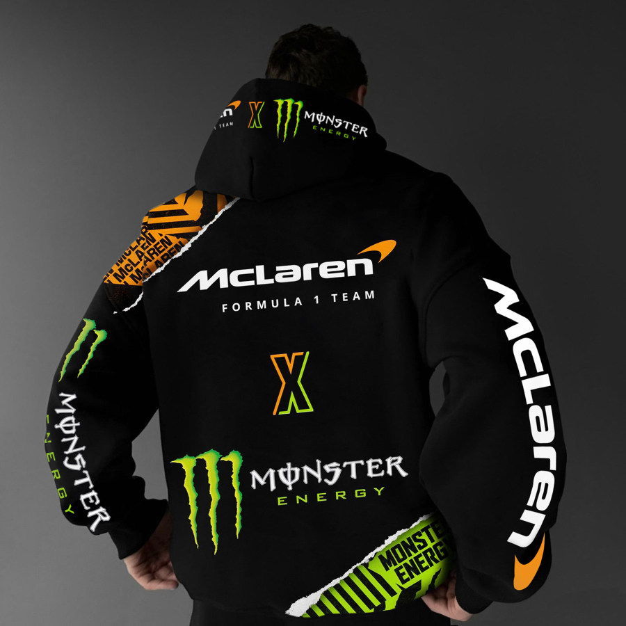 

Oversize Racing Graphic Print Hoodie