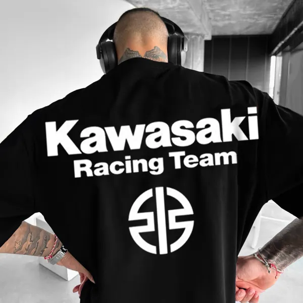 Motorcycle Lettering Printed Casual T-shirt - Yesunshine.com 
