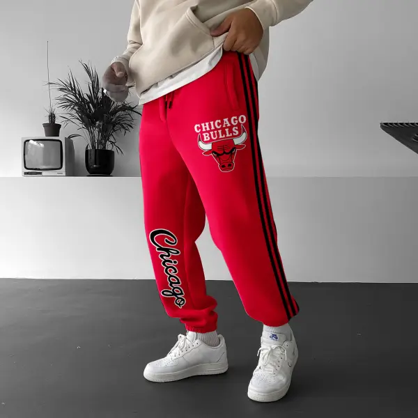 Men's Street Style Basketball Print Sweatpants - Nicheten.com 