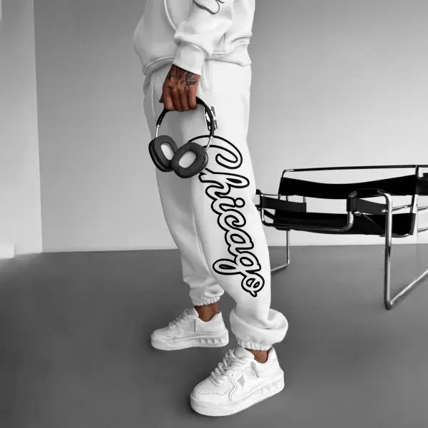 Men's Street Style Basketball Print Sweatpants - Nicheten.com 