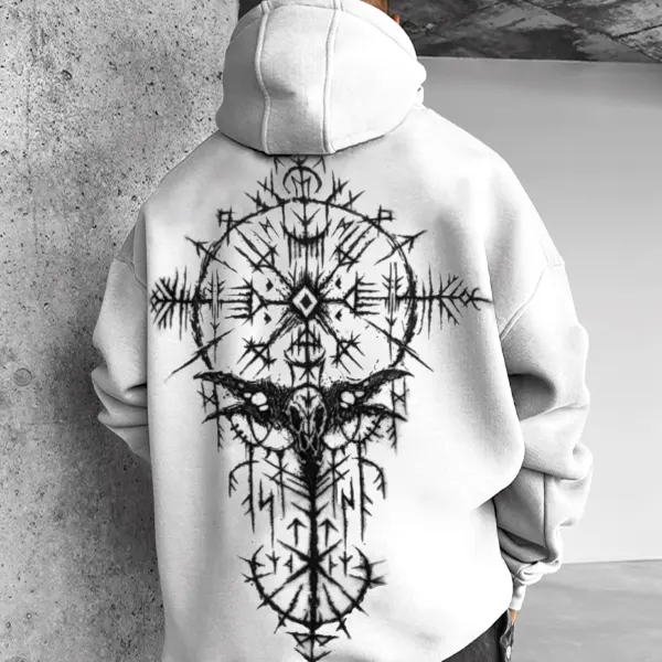 Crow Tattoo Rune Sweatshirt - Dozenlive.com 