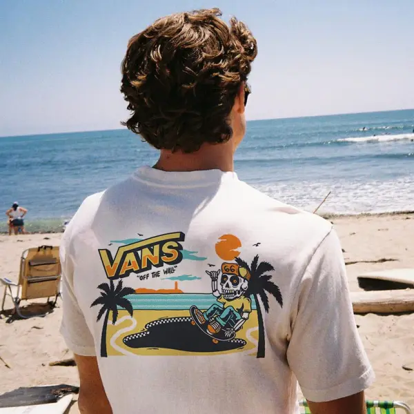 Men's T-Shirt Surf Beach Daily Crew Neck Short Sleeve Tops - Wayrates.com 