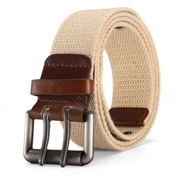 MensBelt Fashion Simple Versatile Double Pin Buckle Casual Belt - Anurvogel.com 