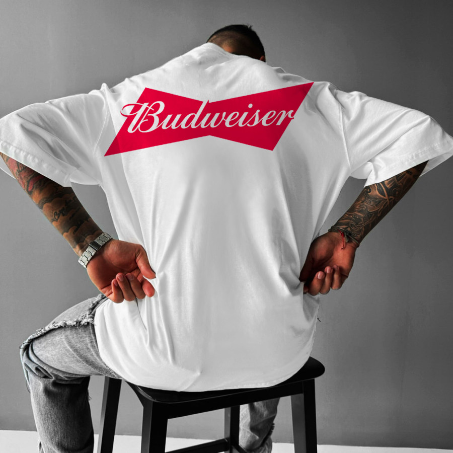 

Unisex Premium Beer Print Oversized T-shirt