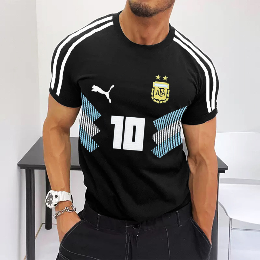 

Soccer Team Design Tight Fitness T-Shirt