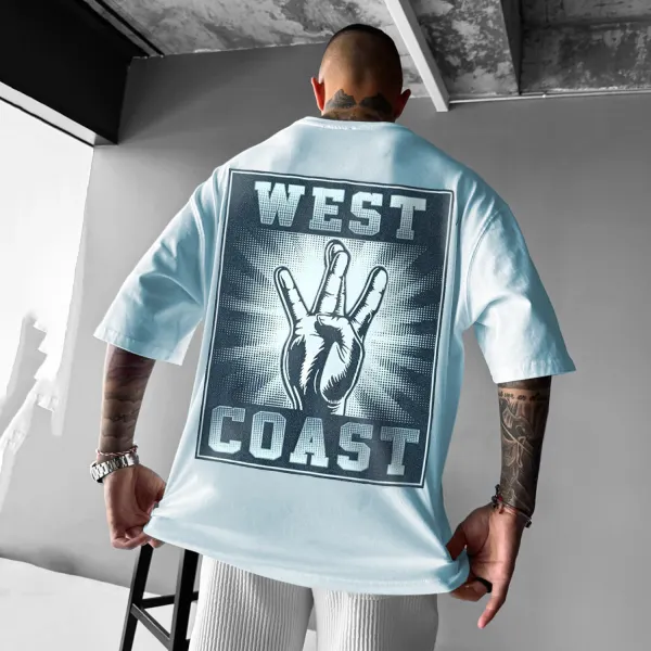 West Coast Sign Letter T-Shirt - Spiretime.com 