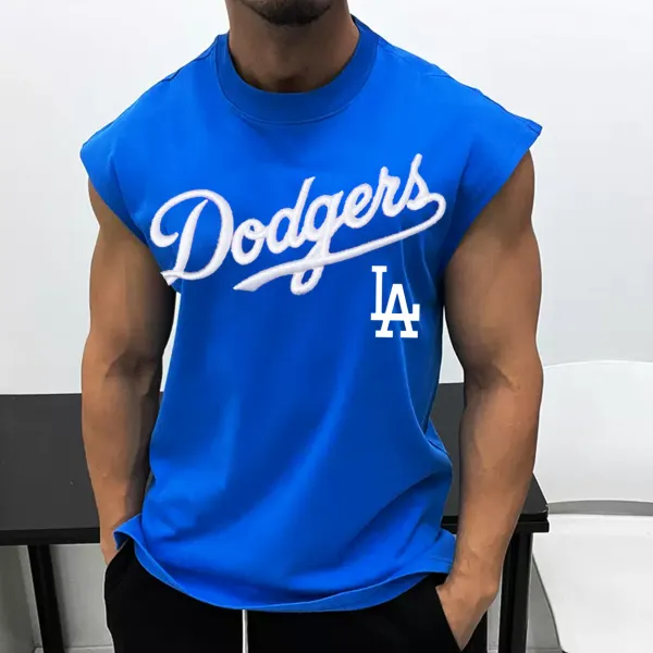 Men's Los Angeles Hemisphere Printed Sleeveless Tank - Wayrates.com 