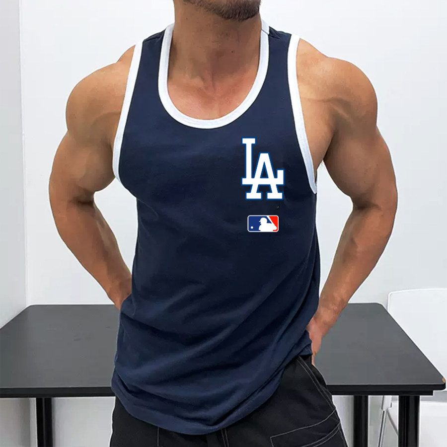 

Men's Los Angeles Baseball Team Printed Sleeveless Tank