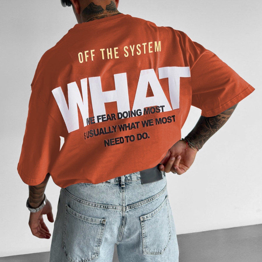

Men's Letter Design T-shirt