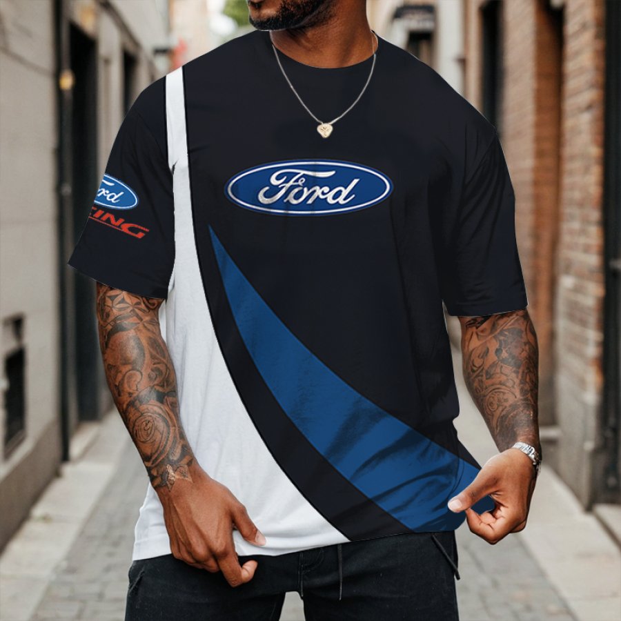 

Automotive Events Racing Print Oversize T-shirt