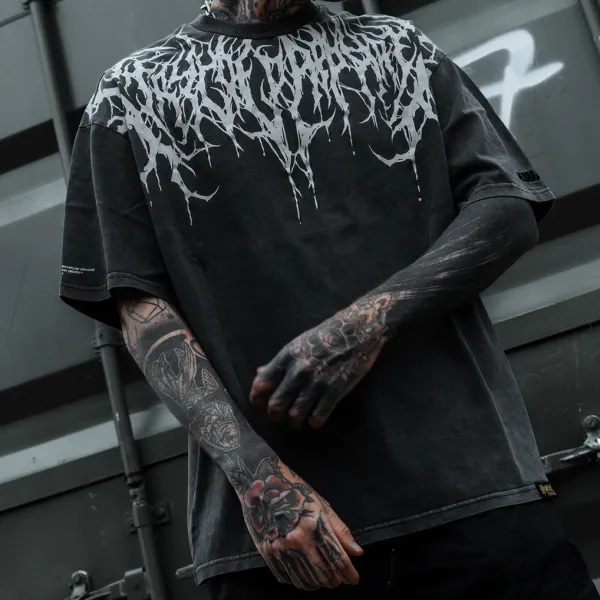 Unisex Oversized Bloody Reign Casual T-Shirt - Dozenlive.com 