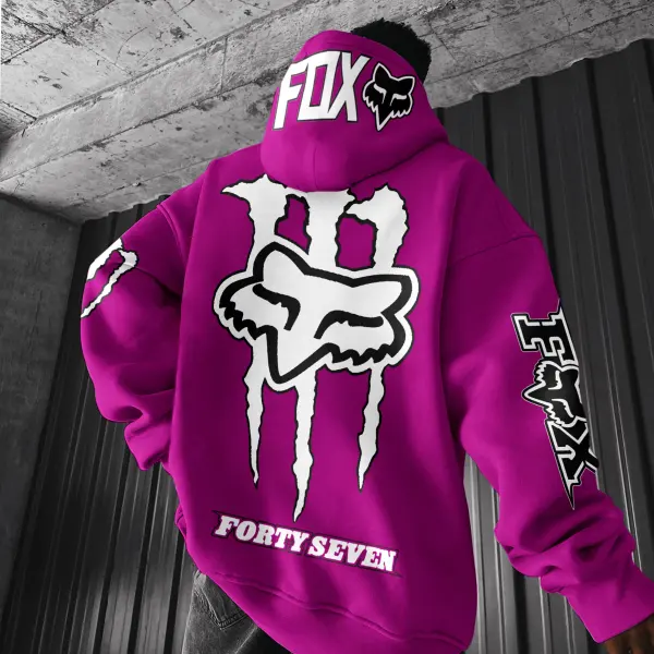 Unisex Casual Racing Print Hoodie - Cotosen.com