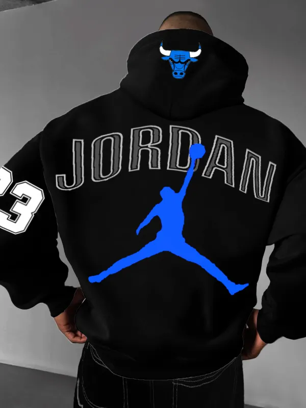 Unisex Basketball #23 Printed Oversized Hoodie - Simplyion.com 