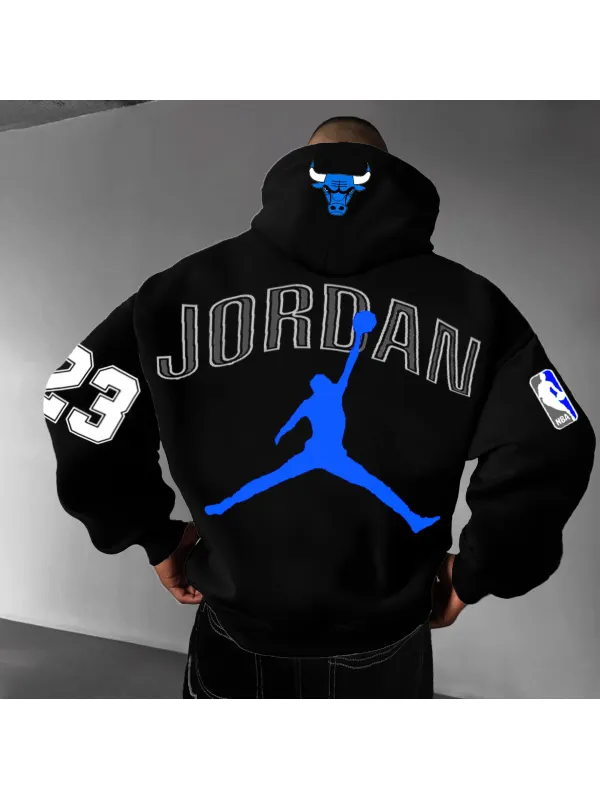 Unisex Basketball #23 Printed Oversized Hoodie - Aptkoi.com 