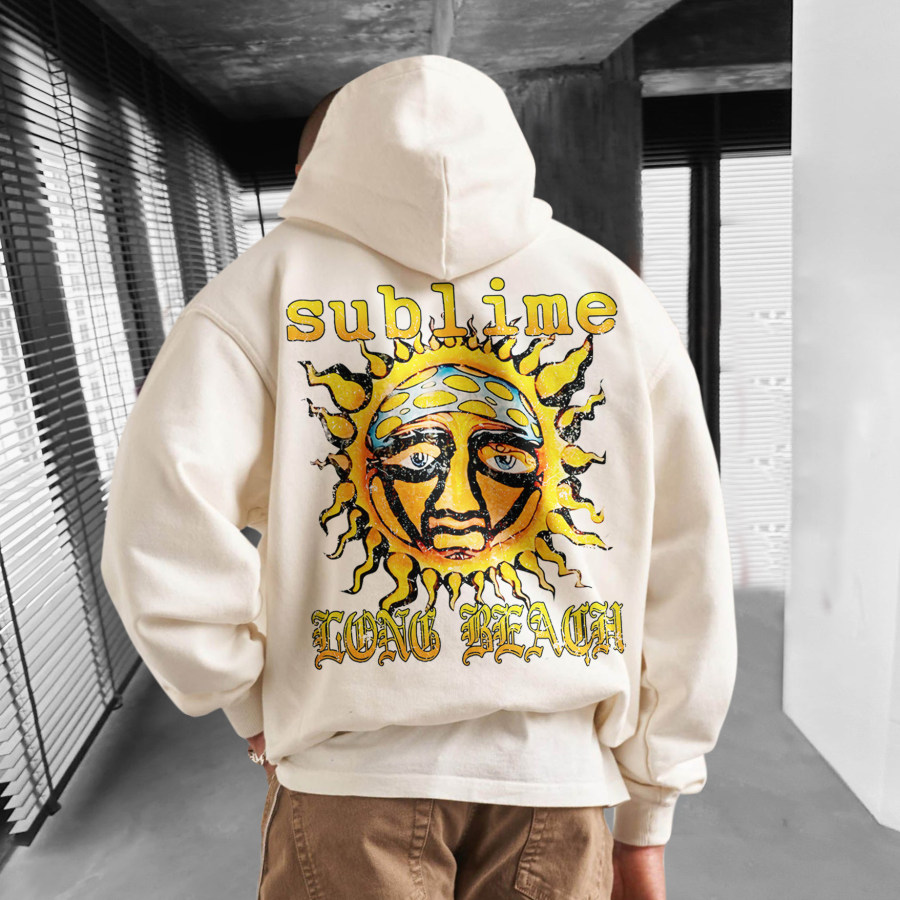 

Oversized Unisex Long Beach Calif. Rock Band Hoodie