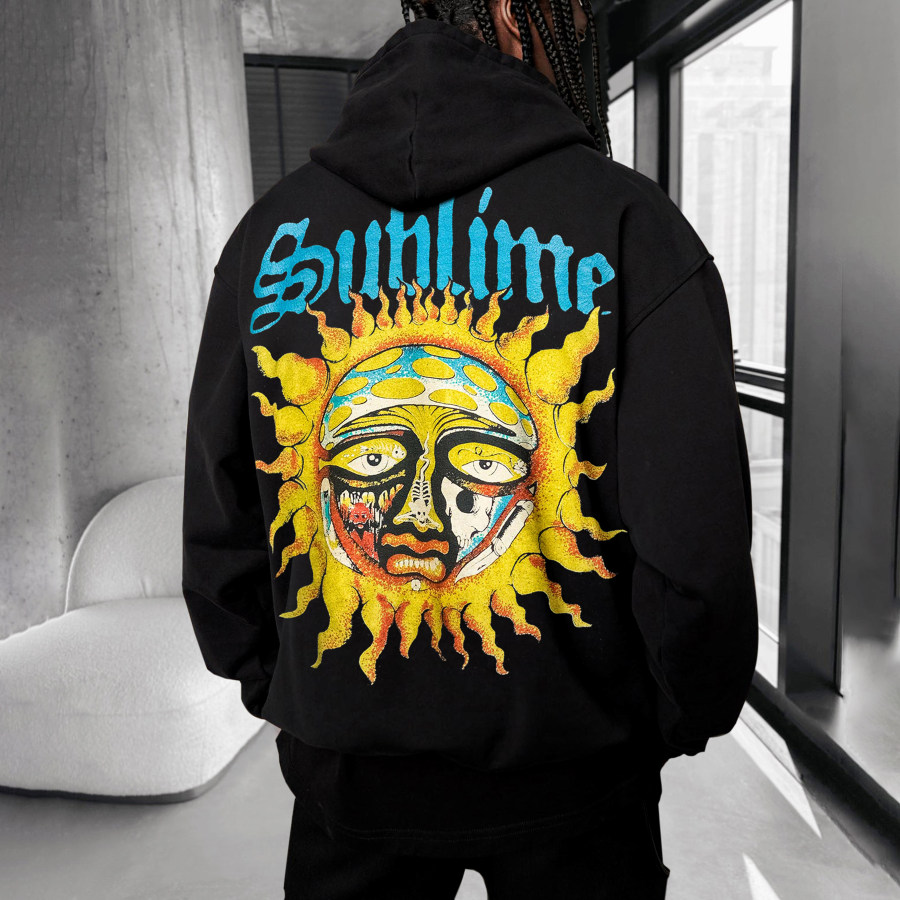

Oversized Unisex Long Beach Calif. Rock Band Hoodie