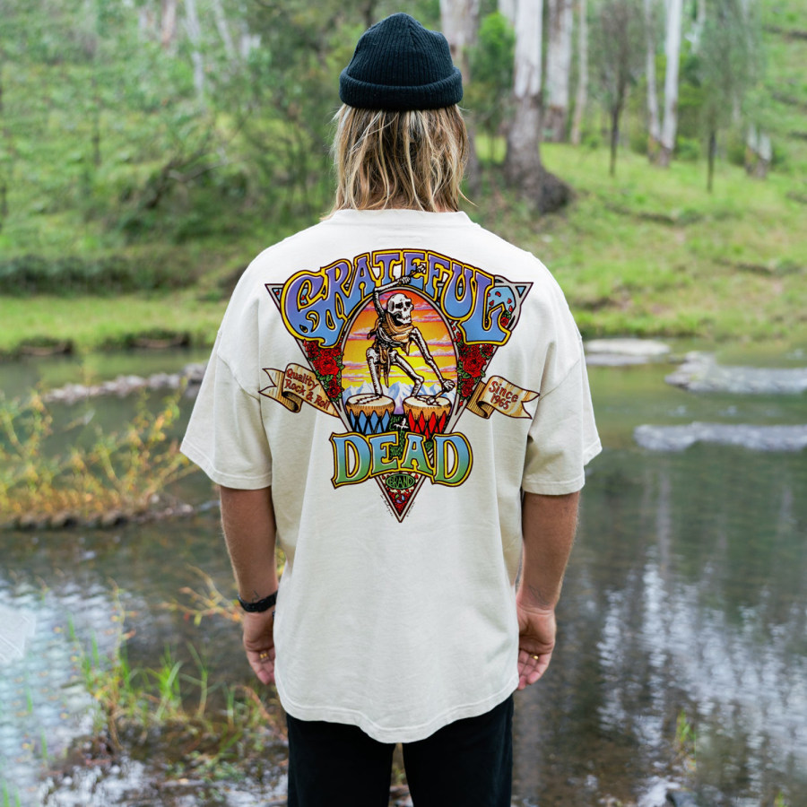 

Retro Oversized Surf Print T-shirt