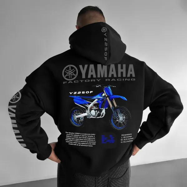 Unisex Motorcycle Yamaha Racing Oversized Hoodie - Menzfolk.com 